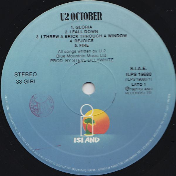 U2 : October (LP, Album)