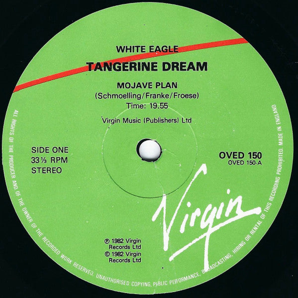 Tangerine Dream : White Eagle (LP, Album, RE)