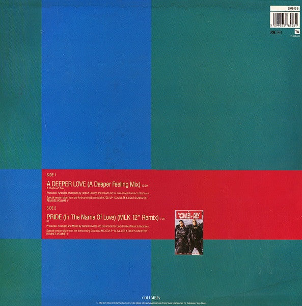 Clivillés & Cole : A Deeper Love (A Deeper Feeling Mix) (12", Single)