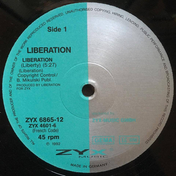 Liberation : Liberation (12", Single)