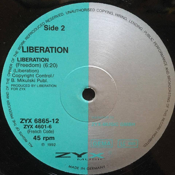 Liberation : Liberation (12", Single)