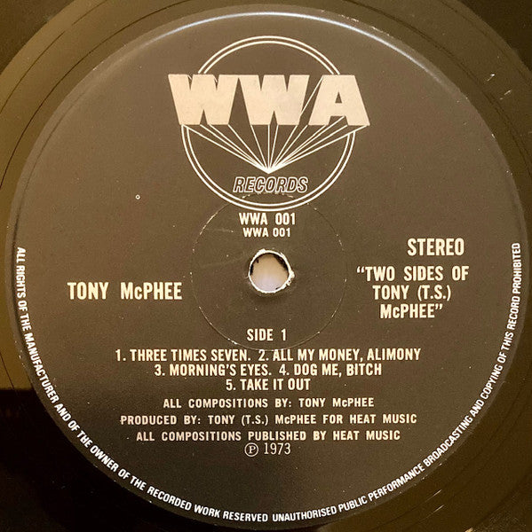 Tony McPhee : The Two Sides Of Tony (T.S.) McPhee (LP, Album, Die)