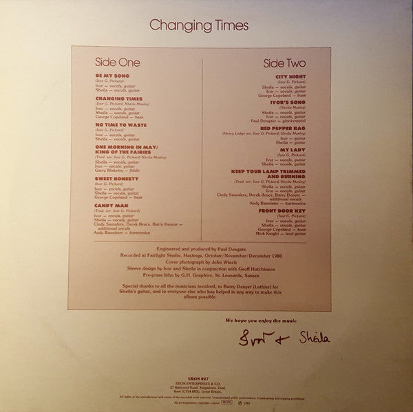 Ivor And Sheila : Changing Times (LP, Album)