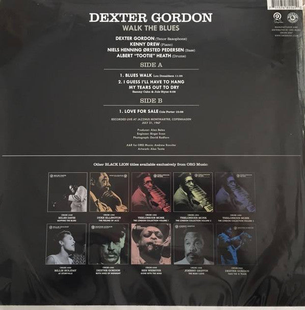Dexter Gordon : Walk The Blues (LP, RSD, Ltd, Cle)