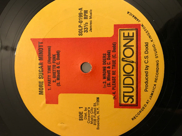 Sugar Minott : More Sugar Minott (LP, Album)