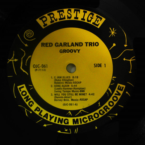 Red Garland Trio* : Groovy (LP, Album, Mono, RE)
