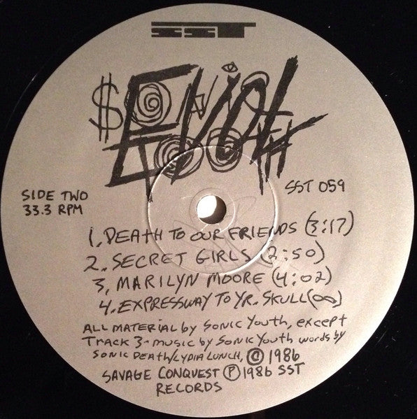 Sonic Youth : Evol (LP, Album, RP)