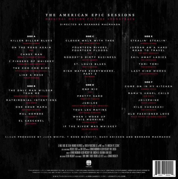 Various : The American Epic Sessions (Original Motion Picture Soundtrack) (3xLP, Album, 180)