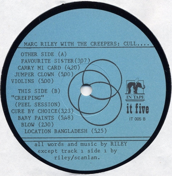 Marc Riley With The Creepers : Cull (The Singles Mid '83 - Mid '84) (LP, Album, Comp)