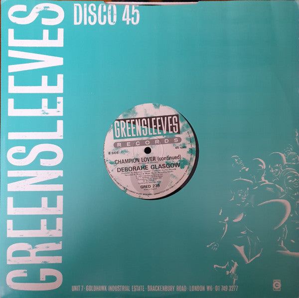 Deborahe Glasgow : Champion Lover (12")