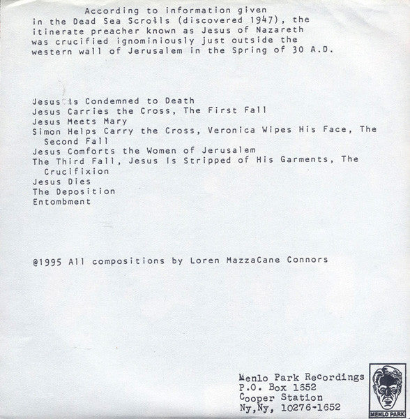 Loren Mazza Cane Connors* : The Stations Of The Cross (2x7", Ltd)