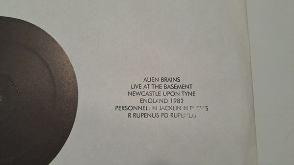 Alien Brains : Live At The Basement (LP, Ltd, RE, W/Lbl)