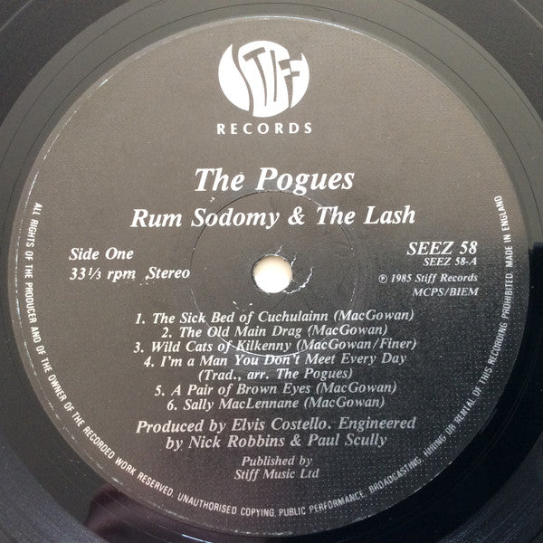 The Pogues : Rum Sodomy & The Lash (LP, Album)