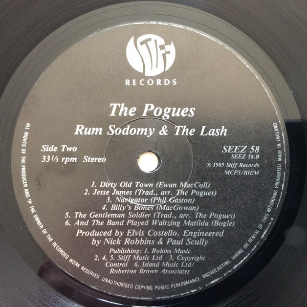 The Pogues : Rum Sodomy & The Lash (LP, Album)