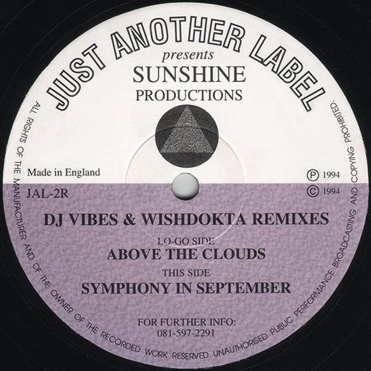 Sunshine Productions : Above The Clouds / Symphony In September (Remixes) (12")