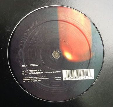 DJ XS : Formula  (12", Single)