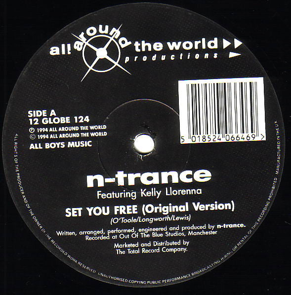 N-Trance Featuring Kelly Llorenna : Set You Free (12", Single)