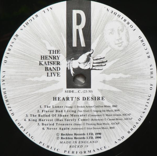 The Henry Kaiser Band : Heart's Desire (2xLP, Album)