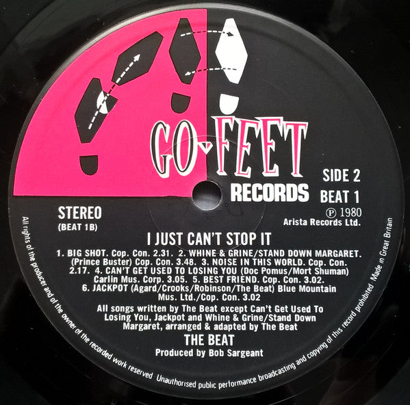 The Beat (2) : I Just Can't Stop It (LP, Album)