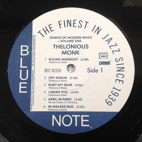 Thelonious Monk : Genius Of Modern Music Volume One (LP, Comp, Mono, RE, RM, DMM)