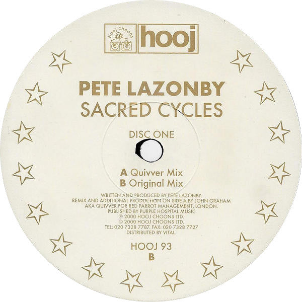 Pete Lazonby : Sacred Cycles (12", 1/2)