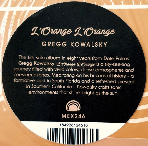 Gregg Kowalsky : L'Orange L'Orange (LP, Album)
