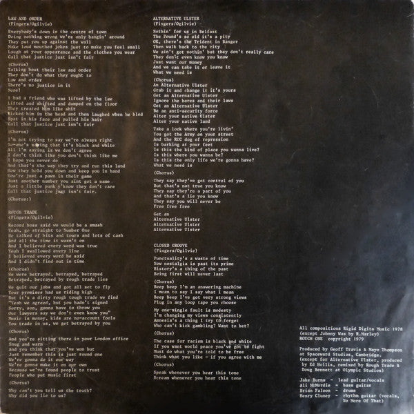 Stiff Little Fingers : Inflammable Material (LP, Album, RE, Lyn)