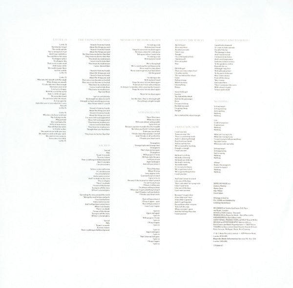 Depeche Mode : Music For The Masses (LP, Album, Cle)