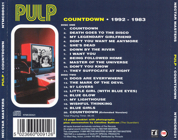 Pulp : Countdown 1992 - 1983 (2xCD, Comp)