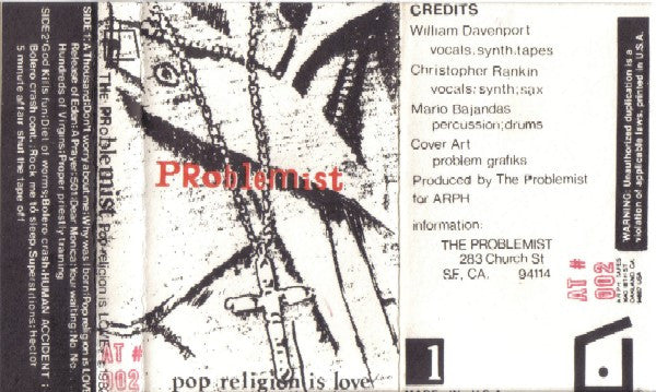 Problemist : Pop Religion Is Love (Cass)