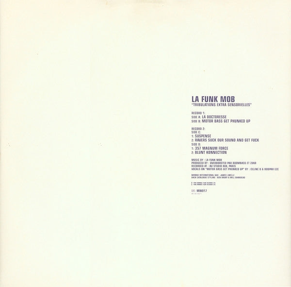 La Funk Mob : Tribulations Extra Sensorielles (2x12", RE)
