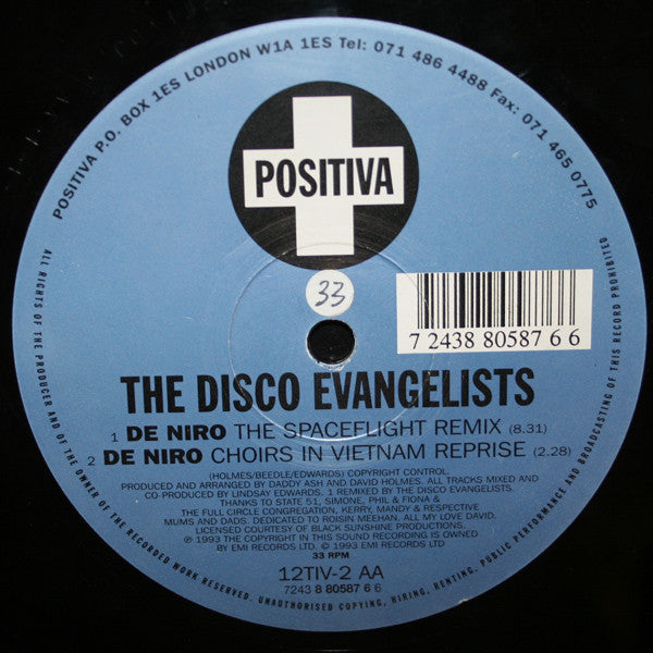 The Disco Evangelists : De Niro (12")