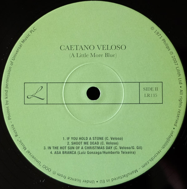 Caetano Veloso : Caetano Veloso (A Little More Blue) (LP, Album, RE)