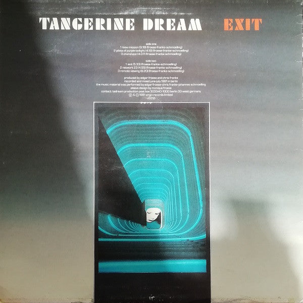 Tangerine Dream : Exit (LP, Album)