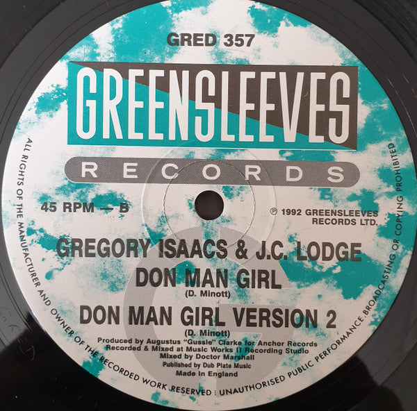Gregory Isaacs : Don Man Girl (12")