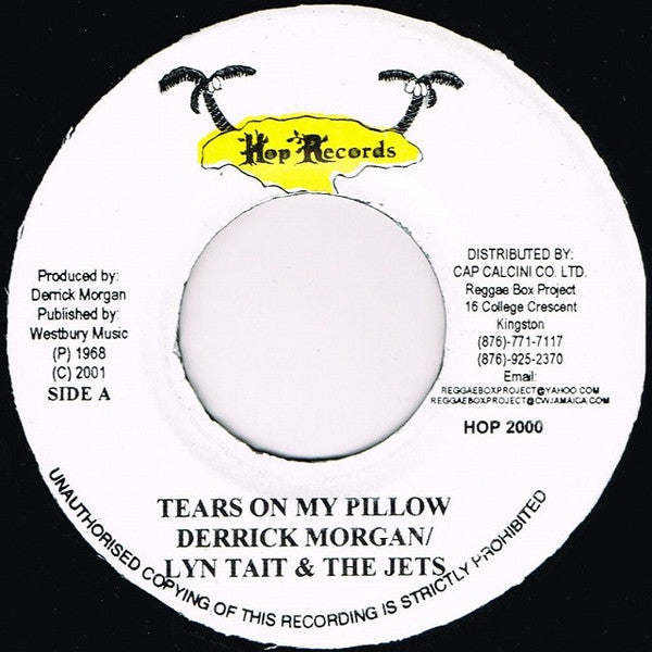 Derrick Morgan With Lyn Tait & The Jets* / The Viceroys With Lyn Tait & The Jets* : Tears On My Pillow / Let Him Go (Wrap Up) (7", RE)