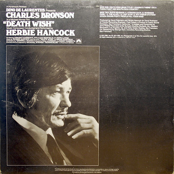 Herbie Hancock : Death Wish (Original Soundtrack Recording) (LP, Album)