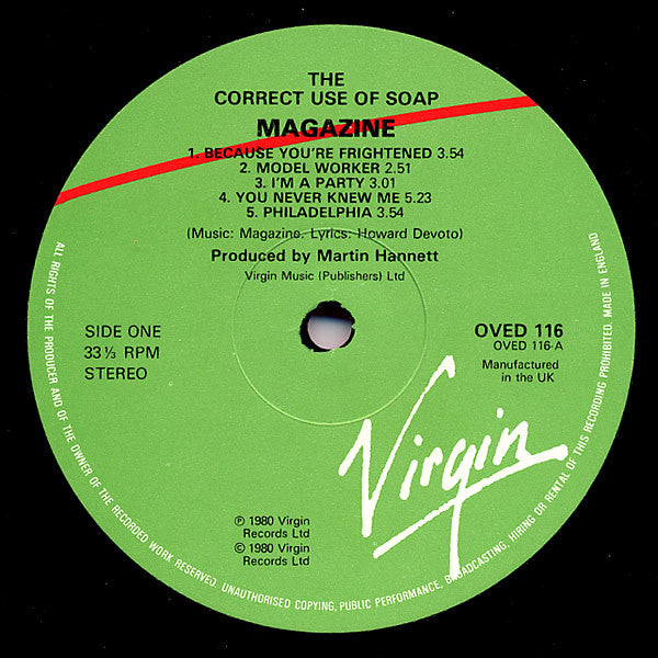 Magazine : The Correct Use Of Soap (LP, Album, RE)