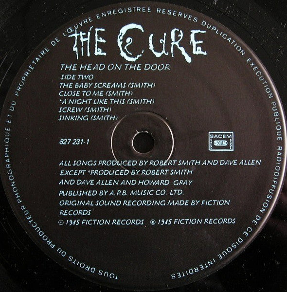 The Cure : The Head On The Door (LP, Album)