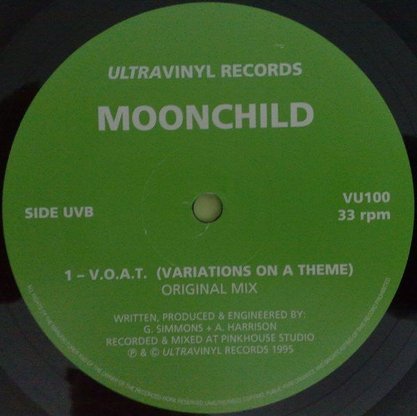 Moonchild (3) : A Mere Bagatelle (Shake It Up) / V.O.A.T. (Variations On A Theme) (12")