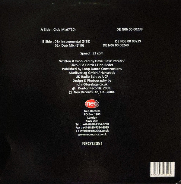 Ratty : Sunrise (Here I Am) (12")