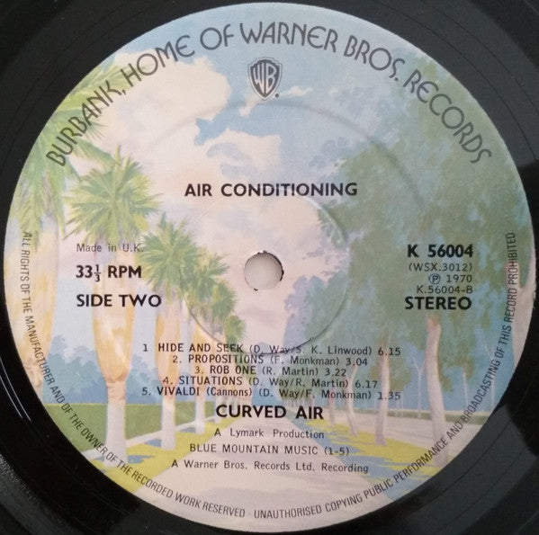 Curved Air : Airconditioning (LP, Album, RE)