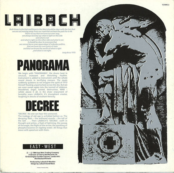 Laibach : Panorama / Decree (12", Single, Tex)