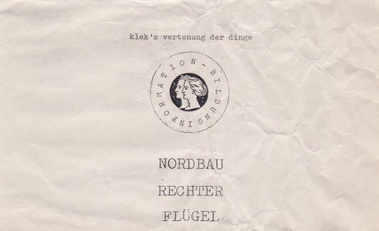 Klek's Vertonung Der Dinge : Nordbau Rechter Flügel (Cass, Album, Ltd, C60)