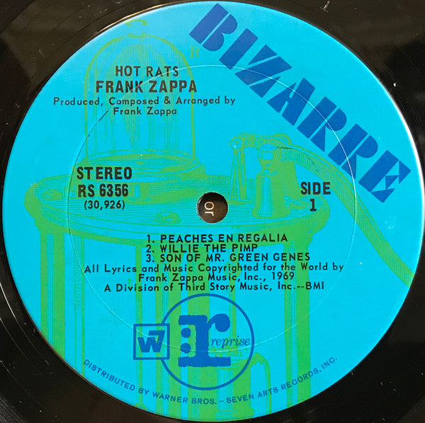 Frank Zappa : Hot Rats (LP, Album, Ter)
