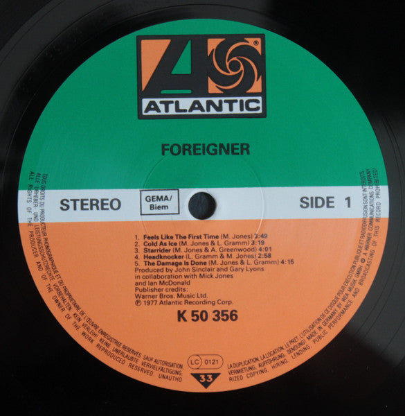 Foreigner : Foreigner (LP, Album, RE)