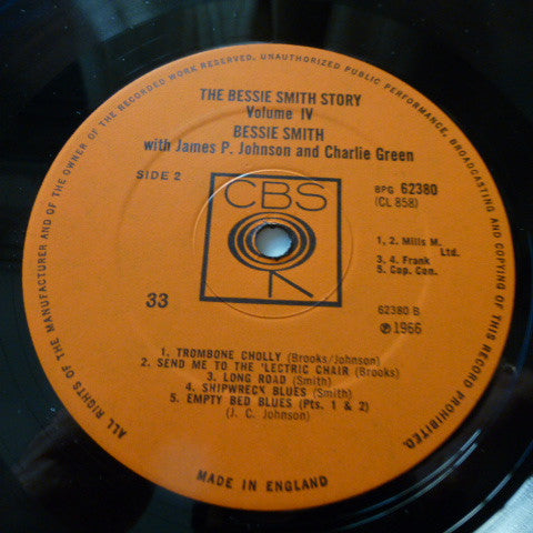 Bessie Smith With James Price Johnson & Charlie Green : The Bessie Smith Story - Vol. 4 (LP, Comp, RE)