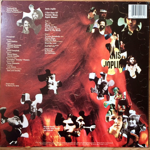 Janis Joplin : I Got Dem Ol' Kozmic Blues Again Mama! (LP, Album)