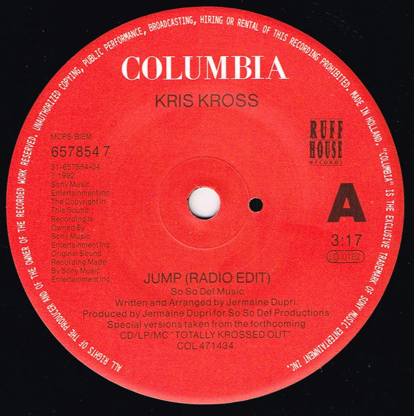 Kris Kross : Jump (7", Single, Sol)