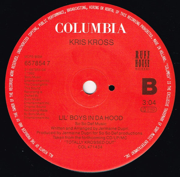 Kris Kross : Jump (7", Single, Sol)